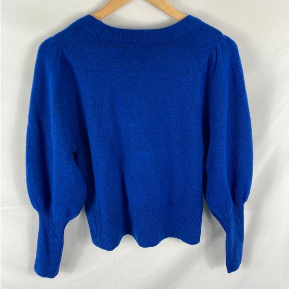 CeCe Puff Sleeve Sweater in Deep Royal Blue Size Small - Picture 6 of 6